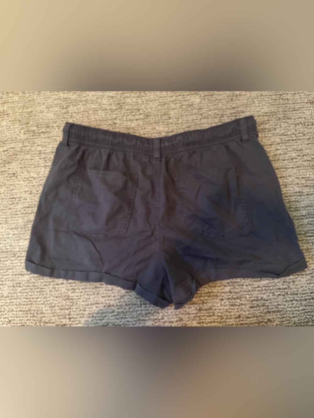 SO Grey Drawstring Shorts with White Rope - Picture 3 of 3